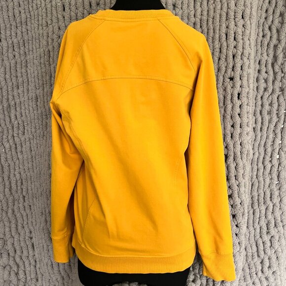 Lululemon Mustard Yellow Crewneck Sweatshirt with kangaroo pocket Size 10 - Picture 9 of 12